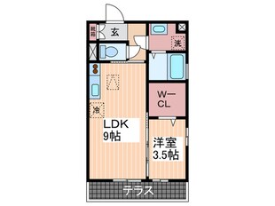 ア－クＴＯＭＩ　Ｃ棟の物件間取画像